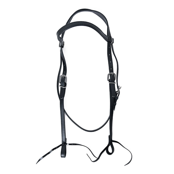 Biothane Headstall-Black - Uhorse