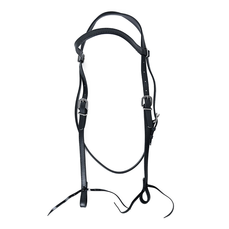 Biothane Headstall-Black - Uhorse