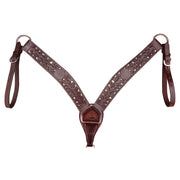 Hilason Western Horse Breast Collar American Leather Brown