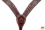 Hilason Western Horse Breast Collar American Leather Brown
