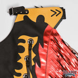 HILASON Western Genuine Leather Pro Rodeo Bull Riding Chaps Unisex