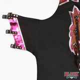 HILASON Western Horse Bull Riding Genuine Leather Rodeo Chaps