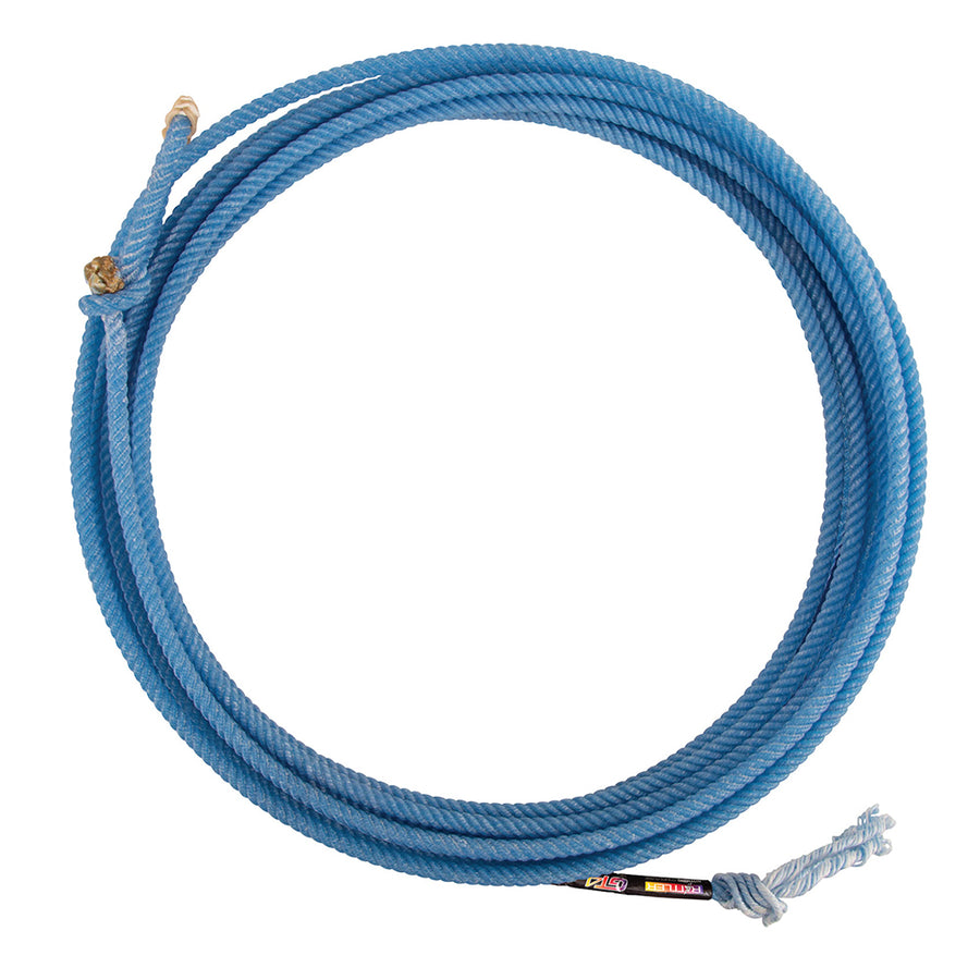 Rattler GT4 Team Rope 3/8" x 30' - 4 Strand Nylon Core Rodeo Rope with Weighted Tip, Fast Swing and Wide Loop - Uhorse