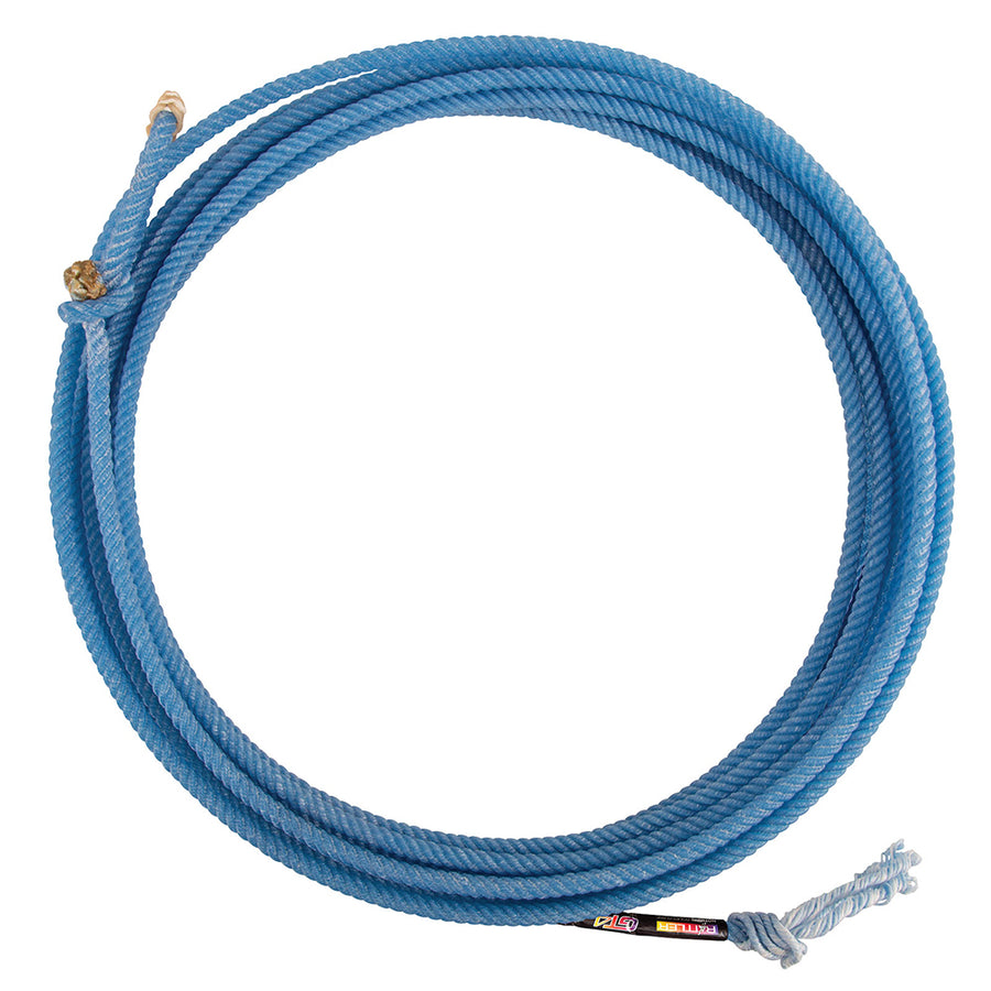 Rattler GT4 Team Rope 3/8" x 35' - 4 Strand Nylon Core Rodeo Rope with Weighted Tip, Fast Swing and Wide Loop - Uhorse
