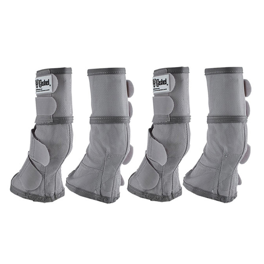 4pk Cashel Fly Arab H. Leg Guard Cool Mesh Boots Grey by Hilason – Cowboy and equestrian accessories