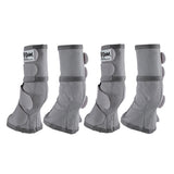 4pk Cashel Fly Arab H. Leg Guard Cool Mesh Boots Grey by Hilason – Cowboy and equestrian accessories