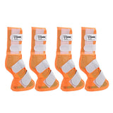 4pk Cashel Fly Warmblood H. Leg Guard Cool Mesh Boots Orange by Hilason – Cowboy and equestrian accessories