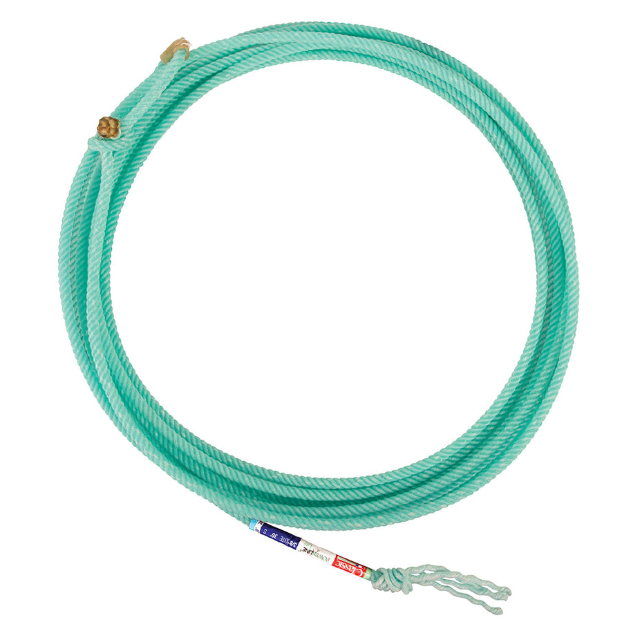 Rope Powerline Lite Team Rope 30 Ft 3/8" 4 Strand Nylon Poly Blend Coretec Nylon Core for Accuracy and Wide Loop - Uhorse