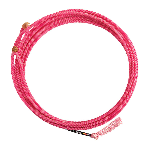 Pink nylon rope with brass honda and whipped end - Uhorse