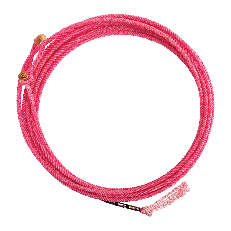 Pink nylon rope with brass honda and whipped end - Uhorse
