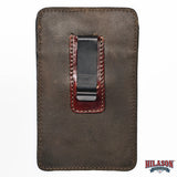 Hilason Western Stylish Floral Hand Tooled Genuine Leather Smartphone Cell Phone Holder