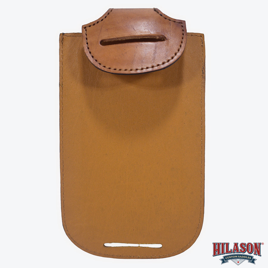 Hilason Western Horse Genuine Leather Cell Phone Case Brown With Gorgeous Floral Hand Carved