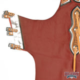 HILASON Western Horse Bull Riding Genuine Leather Rodeo Chaps