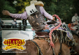 HILASON Pro Rodeo Bull Riding Chaps Genuine Leather Turquoise
