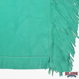 HILASON Pro Rodeo Bull Riding Chaps Genuine Leather Turquoise