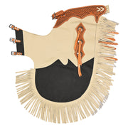HILASON Bull Riding Chinks Pro Rodeo Western Smooth Leather | Handmade Chaps for Adults Hand Tooled Adult