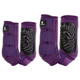 Medium Classic Equine Classifit Sling Front Hind H. Boots Eggplant – by Hilason – Cowboy and equestrian accessories