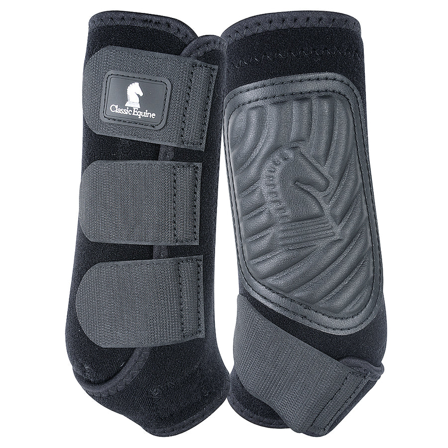 Medium Classic Equine Classicfit Sling Front Boot Black by Hilason – Cowboy and equestrian accessories