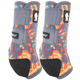 Largeclassic Equine Legacy2 System Front Pattern Boots Pair Wildflower by Hilason – Cowboy and equestrian accessories