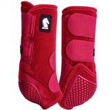 Small Flexion Legacy2 Support Horse Hind Boots Crimson - Uhorse