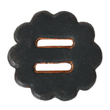 06 Pc. Hilason Slotted Scalloped Leather Rosette Concho Saddle Black 1-1/2" - Uhorse