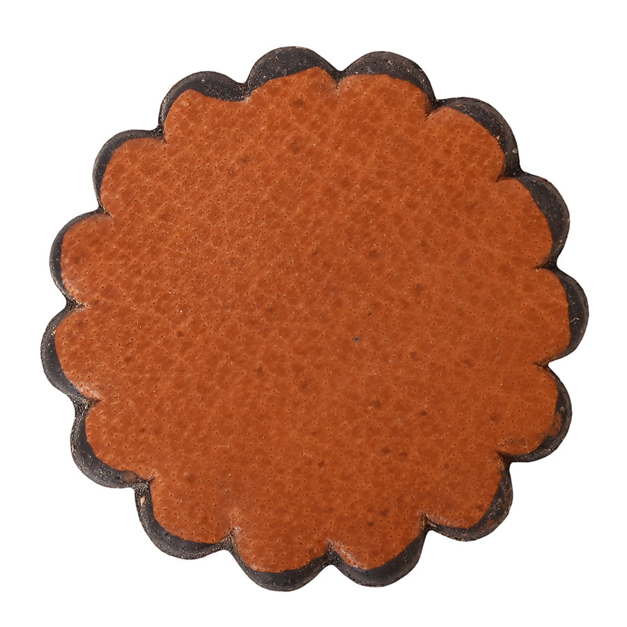Set Of 06 Hilason Plain Scalloped Leather Rosette Concho Saddle Tack 1-1/2" - Uhorse