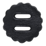 18 Pack Hilason Slotted Scalloped Leather Rosette Concho Saddle Black 1-3/4" - Uhorse