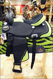 Cs121-16"" Hilason Western Cordura Trail Pleasure Horse Riding Saddle Black