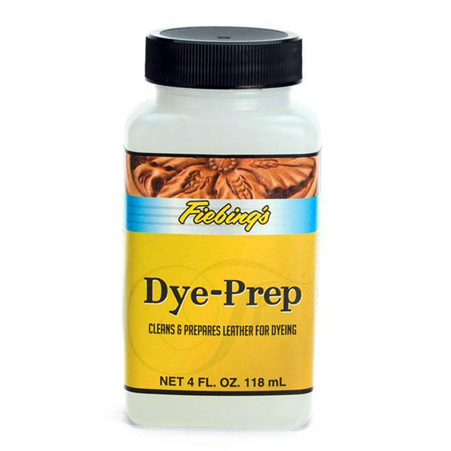 Fiebing's Dye-Prep 4 oz Leather Cleaner Cleans & Prepares Leather for Dyeing