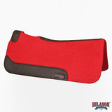 HILASON Western Wool Felt Horse Saddle Pad W/ Distressed Wear Leather | for Horses