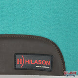HILASON Western Wool Felt Horse Saddle Pad W/ Distressed Wear Leather | for Horses