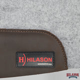 HILASON Western Wool Felt Contoured Horse Saddle Pad W/ Distressed Wear Leather | for Horses