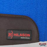 HILASON Western Wool Felt Contoured Horse Saddle Pad W/ Distressed Wear Leather | for Horses