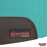 HILASON Western Wool Felt Contoured Horse Saddle Pad W/ Distressed Wear Leather | for Horses