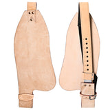 Hilason Leather Youth Saddle Replacement Fender Pair Hobble Strap Tan - Uhorse