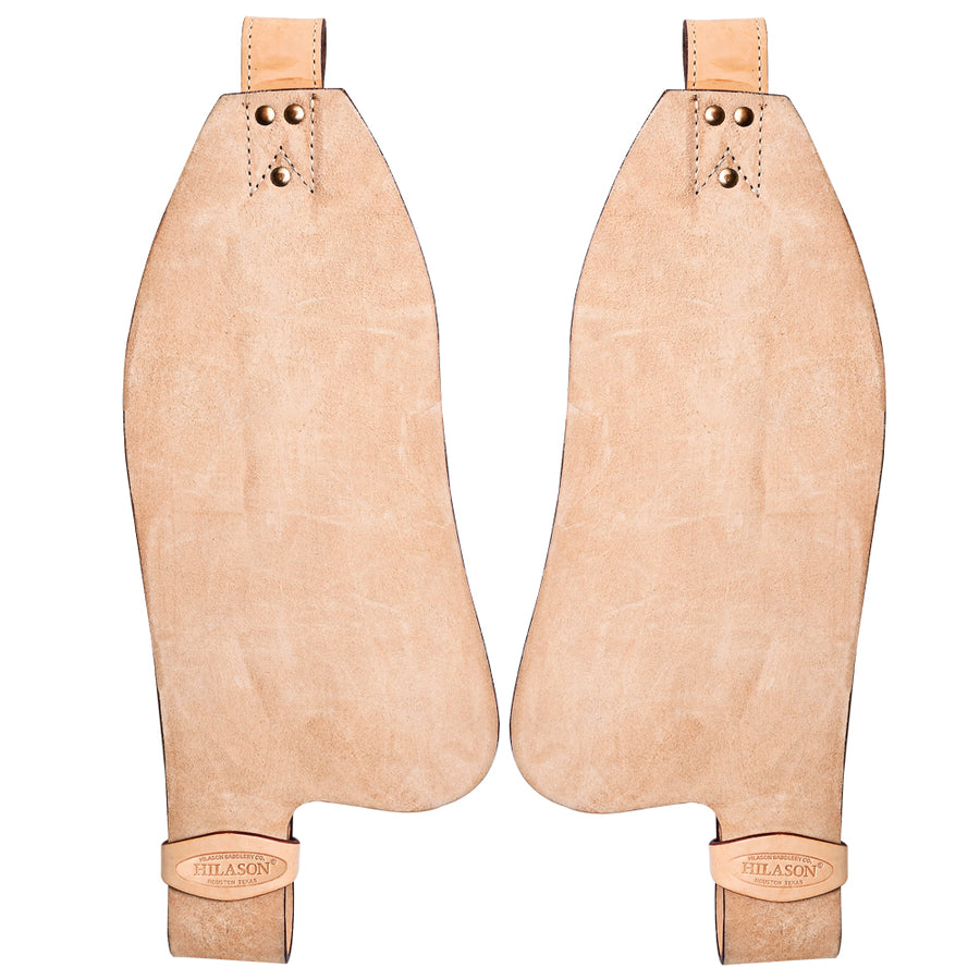 Hilason Youth Leather Saddle Replacement Fenders Pair with Hobble Straps, Western Horse Riding 2" Stirrup Leathers