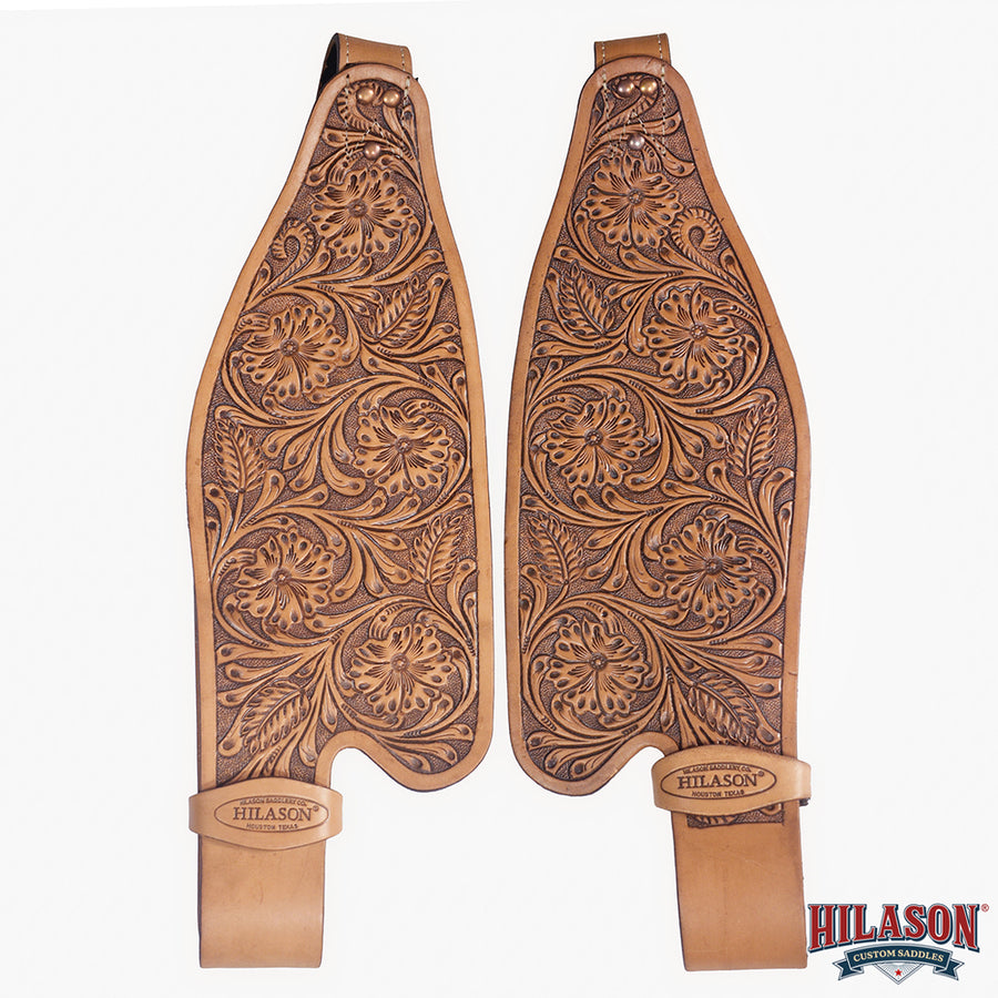 Hilason Leather Saddle Replacement Fender Pair With Hobble Strap Adult