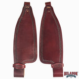 Hilason Leather Saddle Replacement Fender Pair With Hobble Straps Adult