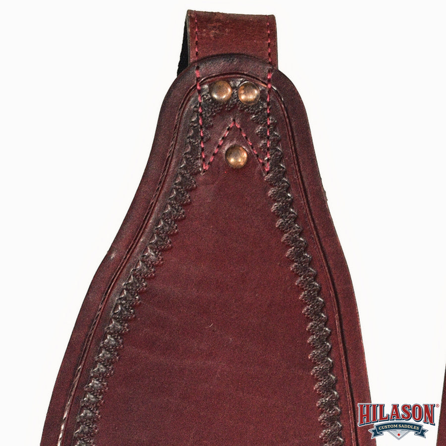 Hilason Leather Saddle Replacement Fender Pair With Hobble Straps Adult