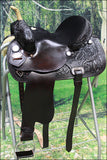 HILASON Flex Tree Western Horse Saddle American Leather Trail Barrel | American Saddle Horse | Leather Saddle | Western Saddle | Saddle for Horses | Horse Saddle Western