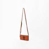 Frontier Rodeo Genuine Leather Black Embroidered Organizer Bag | Houston Livestock Show and Rodeo