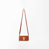 Frontier Rodeo Genuine Leather White Embroidered Organizer Bag | Houston Livestock Show and Rodeo