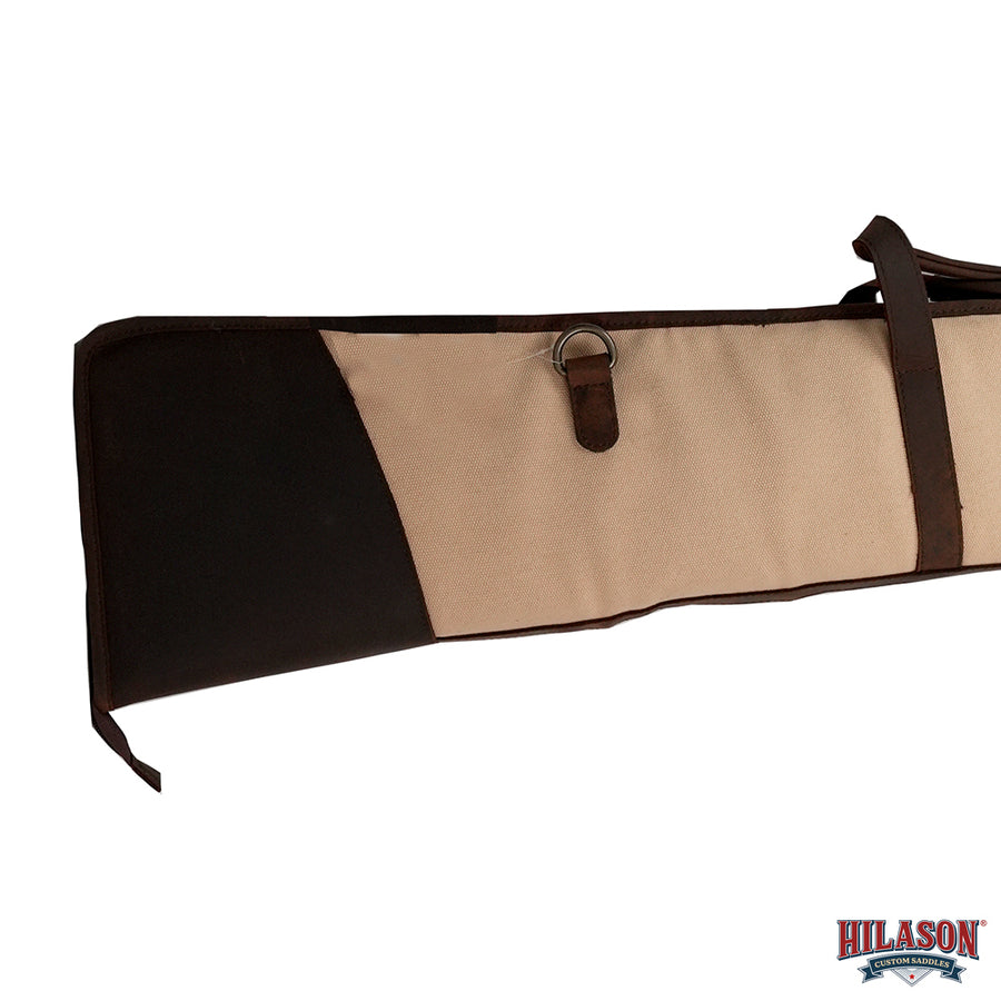 Hilason Gun Case Brown Protective Long Riffle Carrying w/ Shoulder Straps
