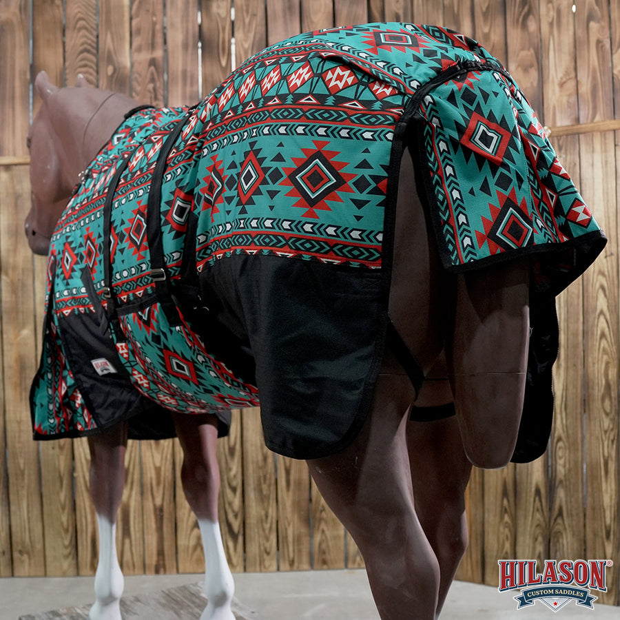 HILASON 1200D Waterproof Winter Horse Turnout Blanket Neck Cover Belly Wrap