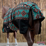 HILASON 1200D Waterproof Winter Horse Turnout Blanket Neck Cover Belly Wrap