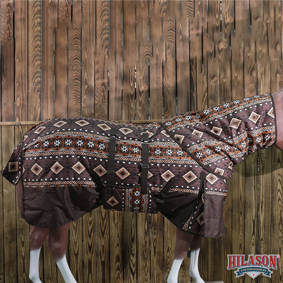 HILASON 1200D Waterproof Winter Horse Turnout Blanket Neck Cover Belly Wrap
