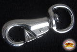 7/8" Horse Western Tack Nickel Plated Malleable Iron Bull Snap