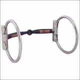Hilason Stainless Steel Snaffle Horse Bit Ring With Copper Inlay Engraved