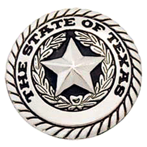 1 In Tack Tackxas Seal Concho Round Shape Nickel Plated Screw - Uhorse