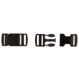 Hilason Western Horse Tack Plastic Buckle Set Black Side Squeeze